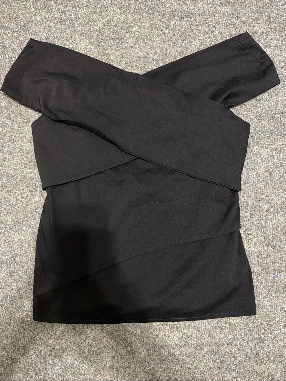 Bailey 44 Black One-Shoulder Layered Top